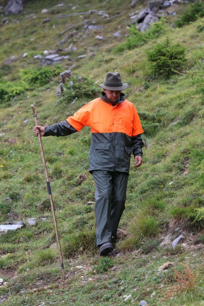 Regenjacke &quot;Forest&quot; mit Signalfarbe