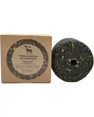 Wildlutscher Spezial Leckstein Dark Salz Mais